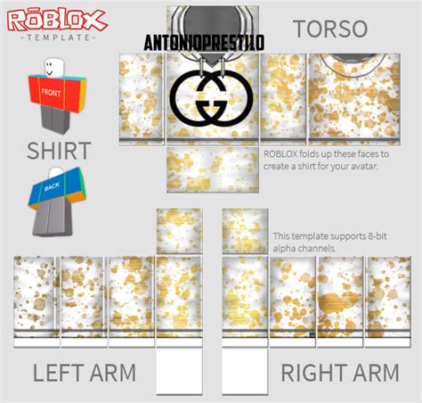 gucci shirt roblox template